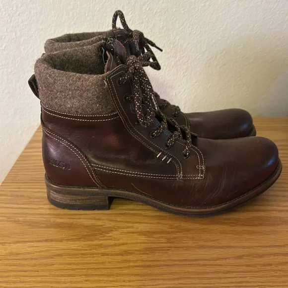 Taos Footwear Dark Brown Lace-Up Boots - Picture 3 of 9